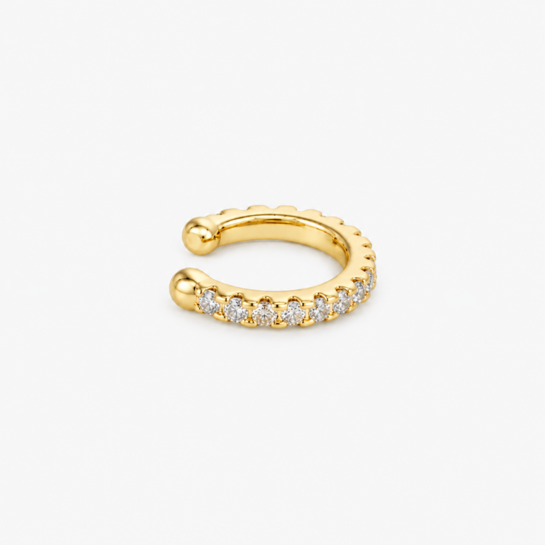 Éclat Pavé Ear Cuff Gold