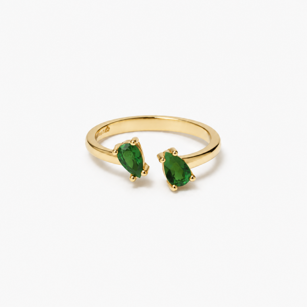 Lumière Green Ring Gold