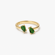 Lumière Green Ring Gold