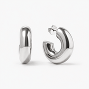 Chunky Hoops Silber - Heyam Jewelry