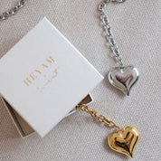 Heart Chain Necklace & Belt Silber - Heyam Jewelry