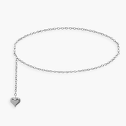 Heart Chain Necklace & Belt Silber - Heyam Jewelry