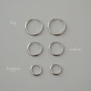 Serena Hoops Large Silber - Heyam Jewelry