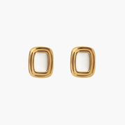 Ivory Frame Earrings