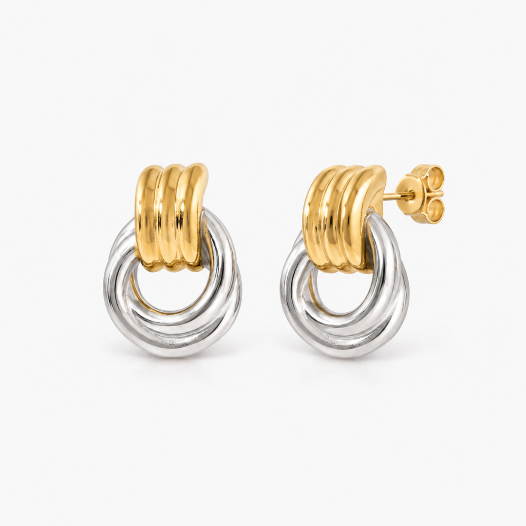 Luna Loops Mixed Metals - Heyam Jewelry