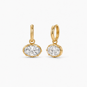 Oval Charm Creolen - Heyam GmbH