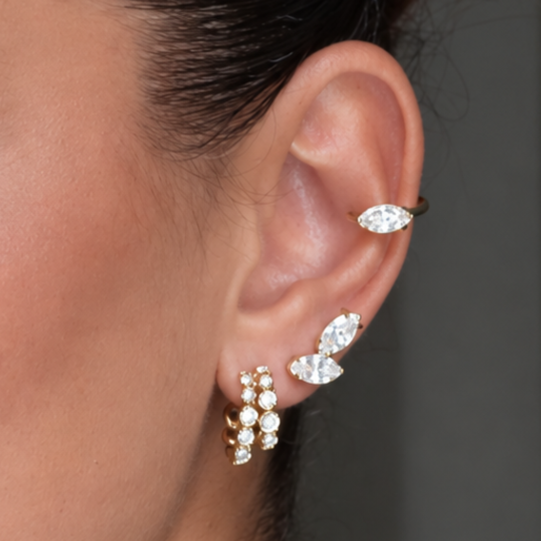 Éclat Bezel Hoops