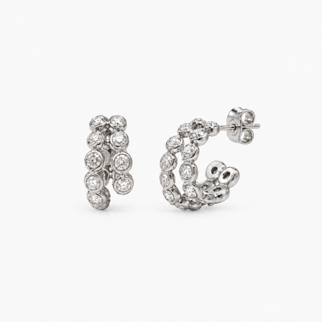 Éclat Bezel Hoops