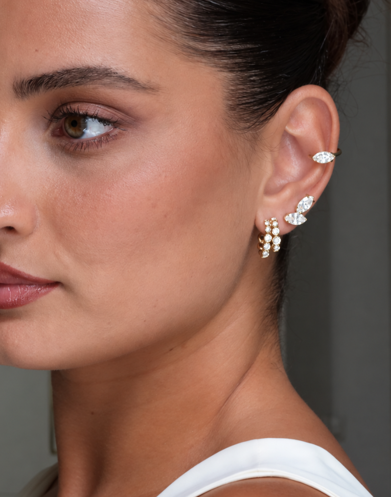 Éclat Bezel Hoops