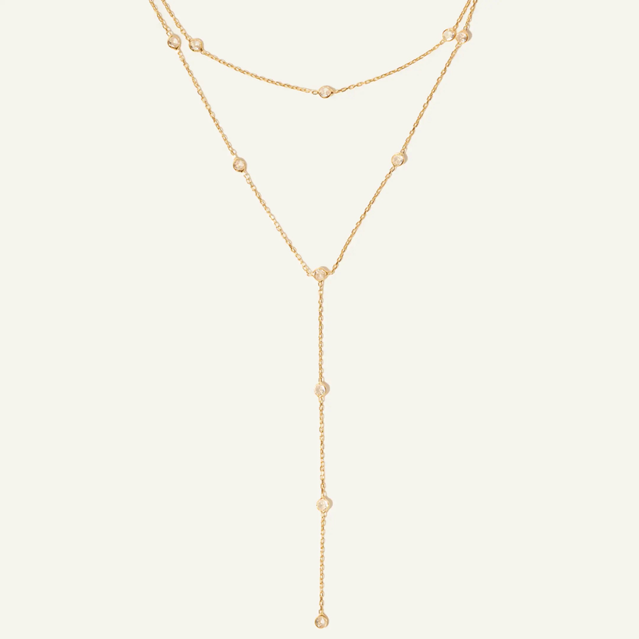 Layered Zircon Necklace