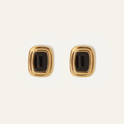 Onyx Frame Earrings