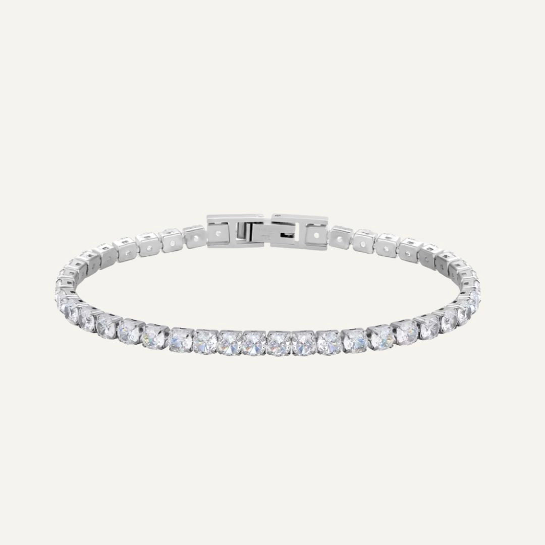 Classic Tennis Armband Silber